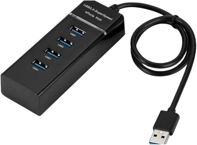SHOPURUARA Expansor Hub Usb 3.0 4 Portas Com Led Super Rápido 5.0 Gbps Uruará-PA, URUARAINFO, SHOPURUARA, PRODUTOS EM URUARÁ